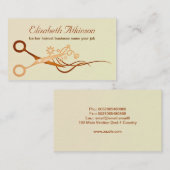 coiffeur carte de visite de coiffure (Devant / Derrière)