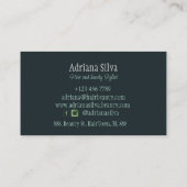 Coiffeur Carte de visite du salon de coiffure mode (Dos)