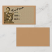 COIFFEUR - CARTE TRÈS PROFESSIONNELLE de PROFIL (Devant / Derrière)