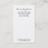 Coiffeur - cartes de visite (Dos)