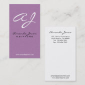 Coiffeur - cartes de visite (Devant / Derrière)