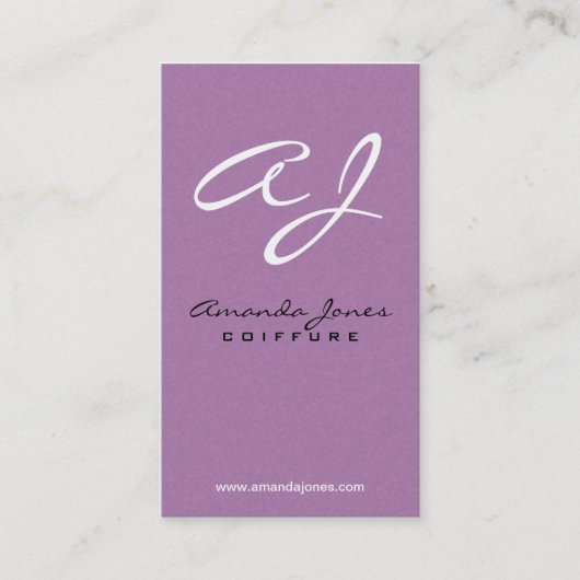 Coiffeur - cartes de visite (Devant)