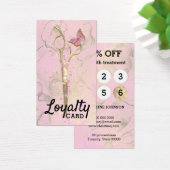 coiffeur ciseaux or carte de fidélité (Bureau)