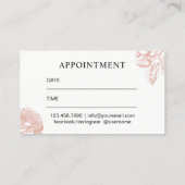 Coiffeur Ciseaux Vintage & Rose Rendez-vous (Dos)