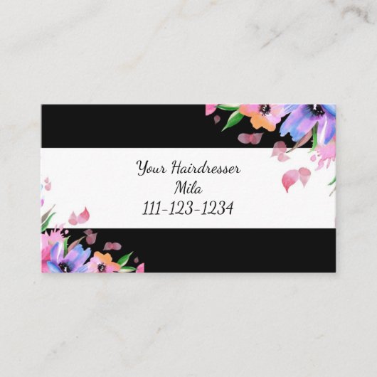 coiffeur, coiffeur carte de visite (Devant)