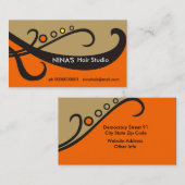 Coiffeur/coiffeur cartes de visite (Devant / Derrière)