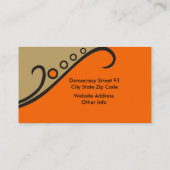 Coiffeur/coiffeur cartes de visite (Dos)
