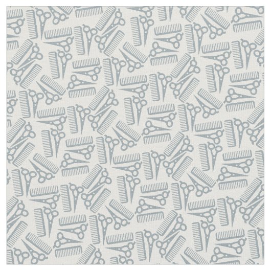 Coiffeur, coiffeur, ciseaux de tissu gris gris (Fermer)