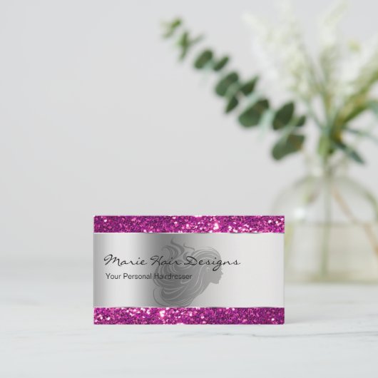 Coiffeur de beauté classique Cartes de visite (Debout devant)