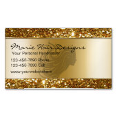 Coiffeur de beauté Magnets Cartes de visite (devant)