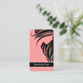Coiffeur de cartes de visite de beauté (Debout devant)