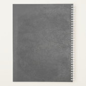 Coiffeur de luxe argenté gris foncé look cuir (Dos)