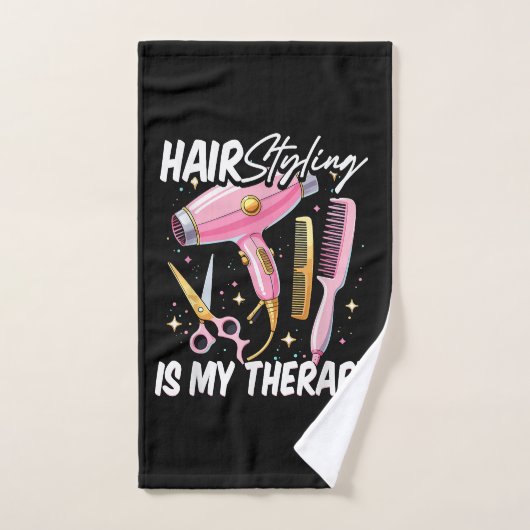 Coiffeur Est Ma Thérapie (Serviette à main)