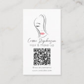 Coiffeur et carte de visite de maquillage (Devant)