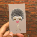 Coiffeur et maquillage Salon des cheveux naturels<br><div class="desc">Cartes de visite de la liste des cheveux naturels ciseaux dorés modernes.</div>