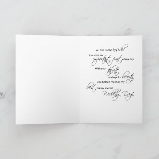 Coiffeur et Maquilleur Mariage Merci (Intérieur)