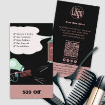 Coiffeur moderne $10 de réduction Carte