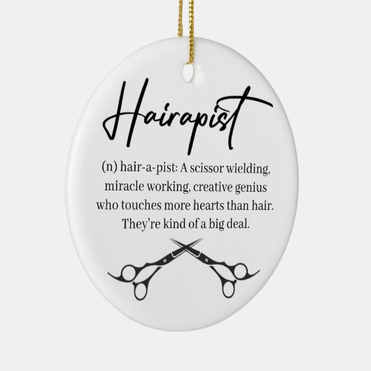 Coiffeur Noël Ornement (Droite)