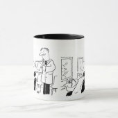 Coiffeur ou coiffeur, caricature Mug (Centre)