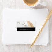 Coiffeur ou Étiquette de adresse de salon (En situation)