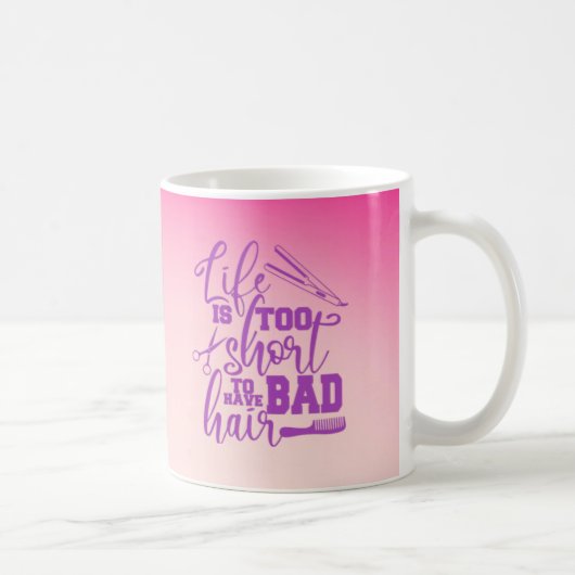Coiffeur personnalisé Mug humoristique (Droite)