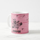 Coiffeur personnalisé Mug humoristique (Devant gauche)