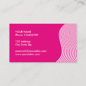 Coiffeur rose cartes de visite pour coiffeur (Dos)