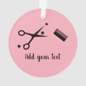 Coiffeur rose Citation Drôle Coiffeur Etoiles (dos)