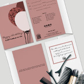 Coiffeur rose Joyeux certificat cadeau d'anniversa