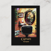 Coiffeur Sassy Carte de visite de salon de coiffur (Devant)