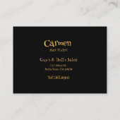 Coiffeur Sassy Carte de visite de salon de coiffur (Dos)