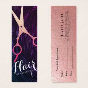 Coiffeur Styliste Coiffeur Beauté Rose Ciseaux Or