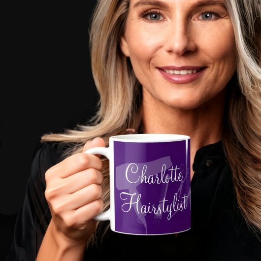 Coiffeur tendance Monogram Conception de Mugs de c