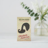 Coiffeuse Beauté Salon Rendez-vous Carte de rappel (Debout devant)