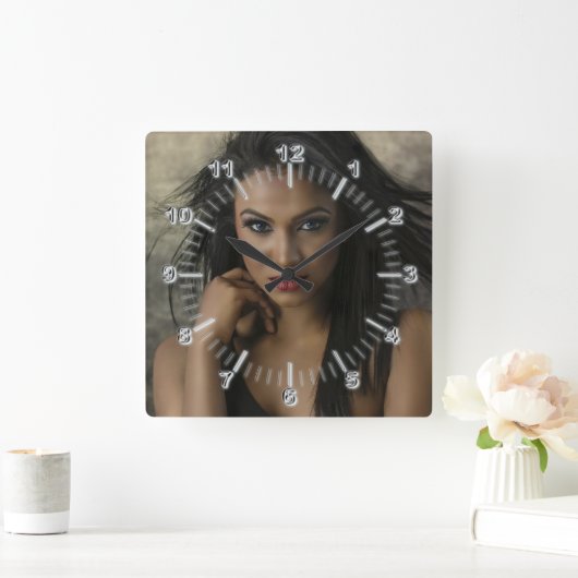 Coiffeuse Carré Horloge murale (Maison)