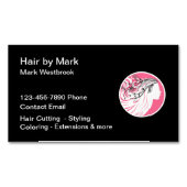 Coiffeuse Carte de visite magnétique simple et ten (devant)