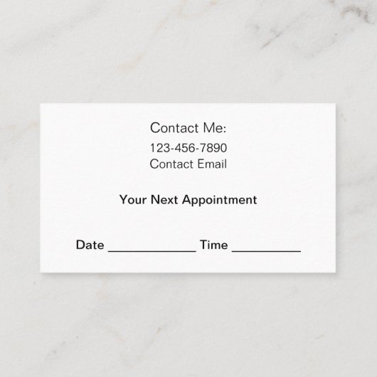 Coiffeuse Classy Rendez-vous Cartes de visite Nouv (Dos)