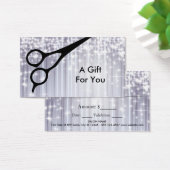 coiffeuse coiffeuse styliste carte cadeau certific (Bureau)