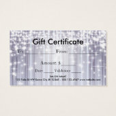 coiffeuse coiffeuse styliste carte cadeau certific (Dos)