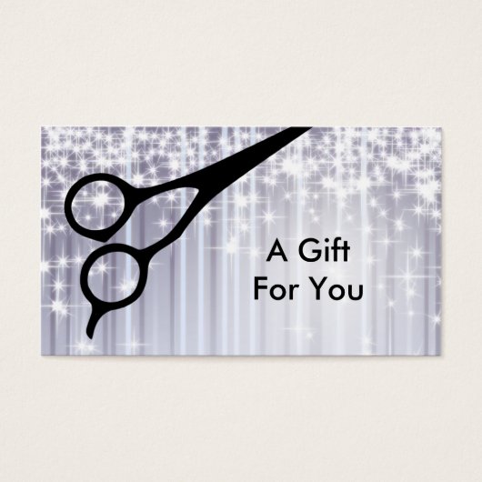 coiffeuse coiffeuse styliste carte cadeau certific (Devant)