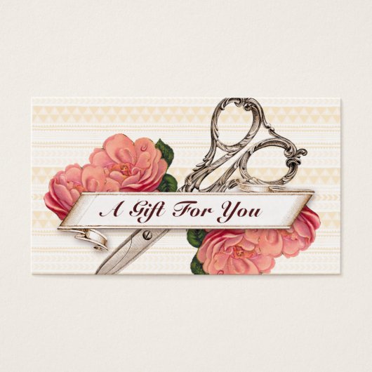 coiffeuse coiffeuse styliste carte cadeau certific (Devant)