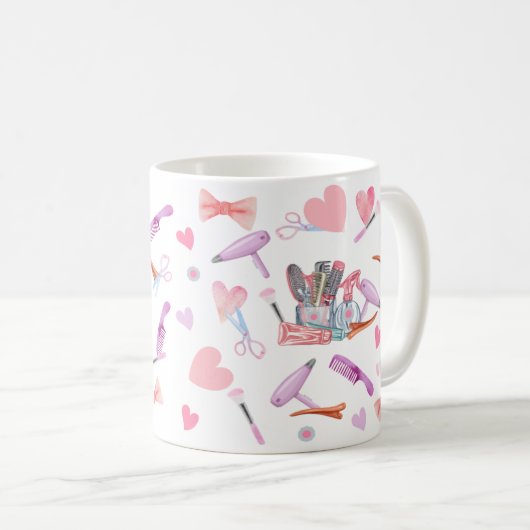 Coiffeuse d'aquarelle Coffee Mug (Devant droit)