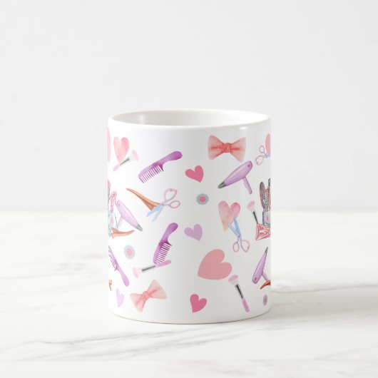 Coiffeuse d'aquarelle Coffee Mug (Centre)