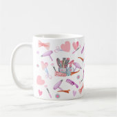 Coiffeuse d'aquarelle Coffee Mug (Gauche)