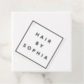 Coiffeuse élégant logo étiquette d'entreprise (En situation)