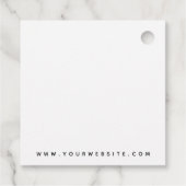 Coiffeuse élégant logo étiquette d'entreprise (Dos)