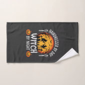 Coiffeuse Halloween le jour sorcière la nuit (Serviette à main)