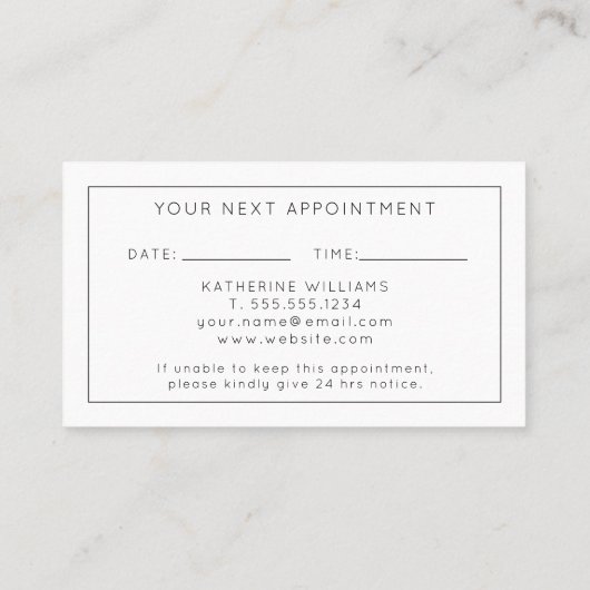 Coiffeuse Moderne Avec Rendez-Vous (Dos)