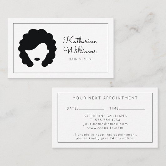 Coiffeuse Moderne Avec Rendez-Vous (Devant / Derrière)