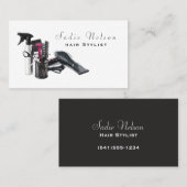 Coiffeuse Salon Outils Beauté Carte de visite (Devant / Derrière)